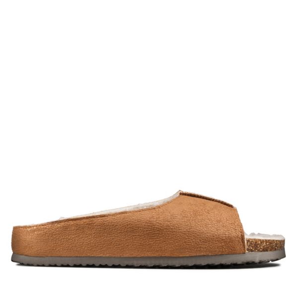 Clarks Womens Fireside Lux Slippers Brown | CA-847912